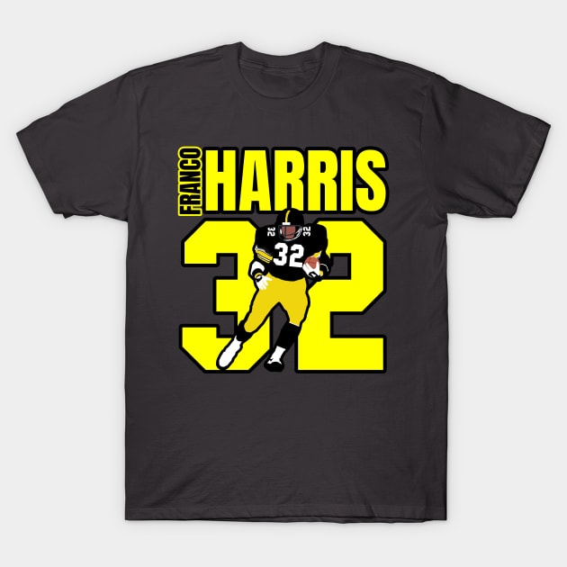 Franco Harris 32 T-Shirt by Gamers Gear